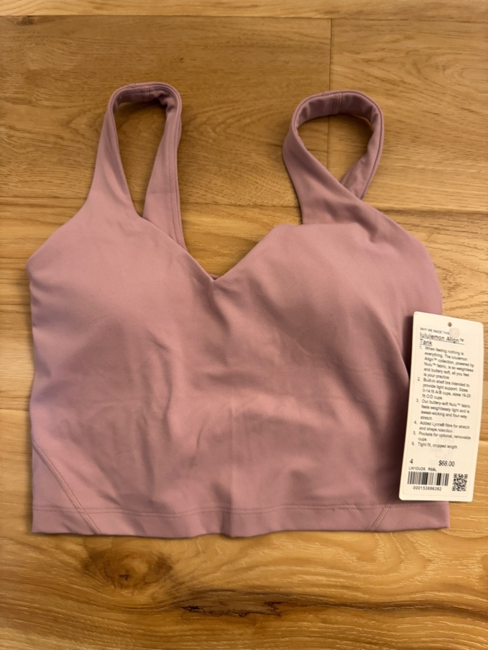lululemon athletica Mauve/Pink V-Neck Align Tank
